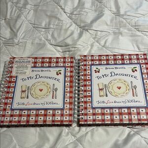 'To My Daughter' Recipe Book - Red and White